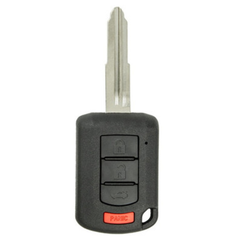 Mitsubishi 4 Button Remote Head Key OUCJ166N, 6370B945, Model: 08, 315 MHz – Refurbished, Recase