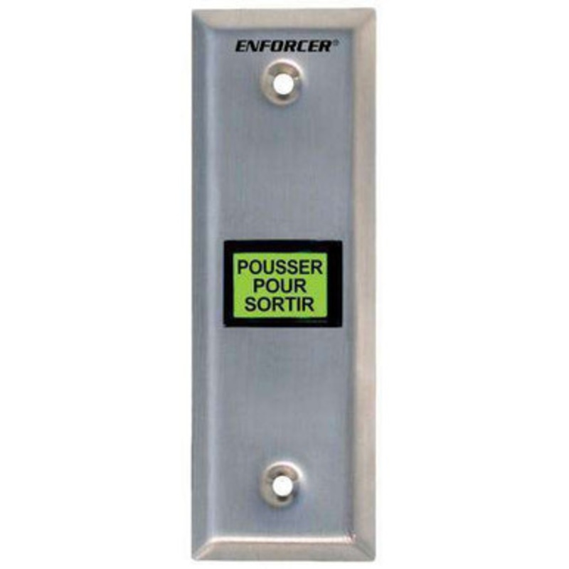 SECO-LARM – SD-7103GC-PTQ Slimline LED Illuminated RTE Wall Plate – Built-In Timer