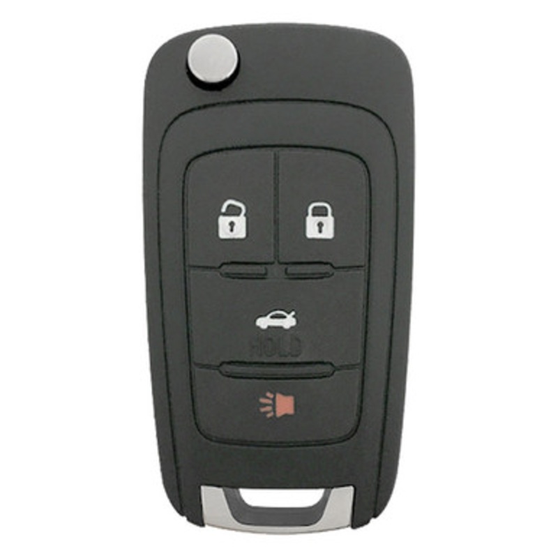 Chevrolet 4 Button Remote Flip Key KR55WK50073, 13586120, 315 MHz – New OEM