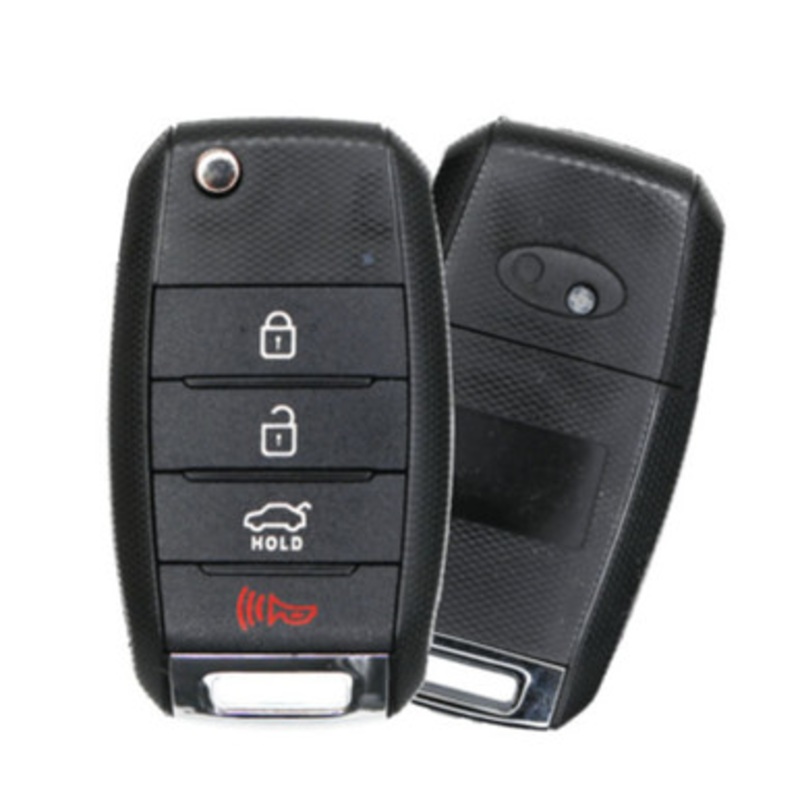 Kia 4 Button (Canadian Models) Remote Flip Key OSLOKA-870T, 95430-A7400, 315 MHz – Refurbished, Recase