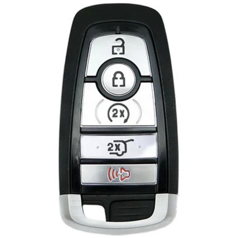 Keyless2Go Replacement Ford Lincoln 5 Button Proximity Smart Key M3N-A3C108397, 164-R8355, 433 MHz, Premium Aftermarket