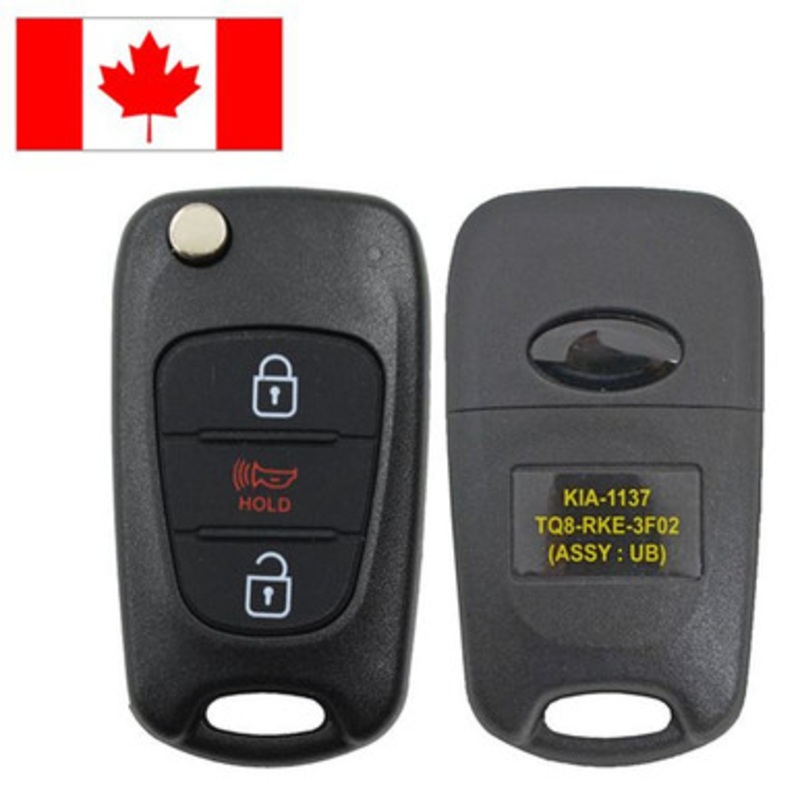 Kia 3 Button Remote Head Key TQ8HM-T034 315-NO-TP – Refurbished, Grade A