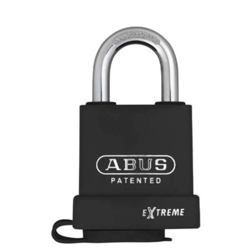 Abus – 83WP/53 – EXTREME Black Coated Steel Padlock – S2 – Interchangeable Core – 2-1/4 Width