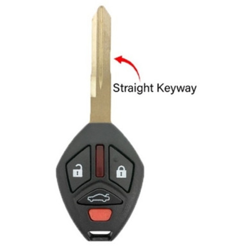 Mitsubishi 4 Button Remote Head Key OUCG8D-620M-A, MN141381, 315 MHz – Refurbished, Recase