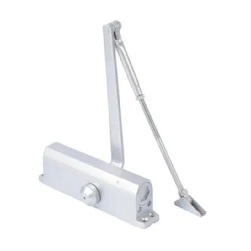 DeGuard Hydraulic Door Closer – Back Check Function – PA Bracket/Regular/Top Jamb – Size 4 – Satin Nickel – Grade 1
