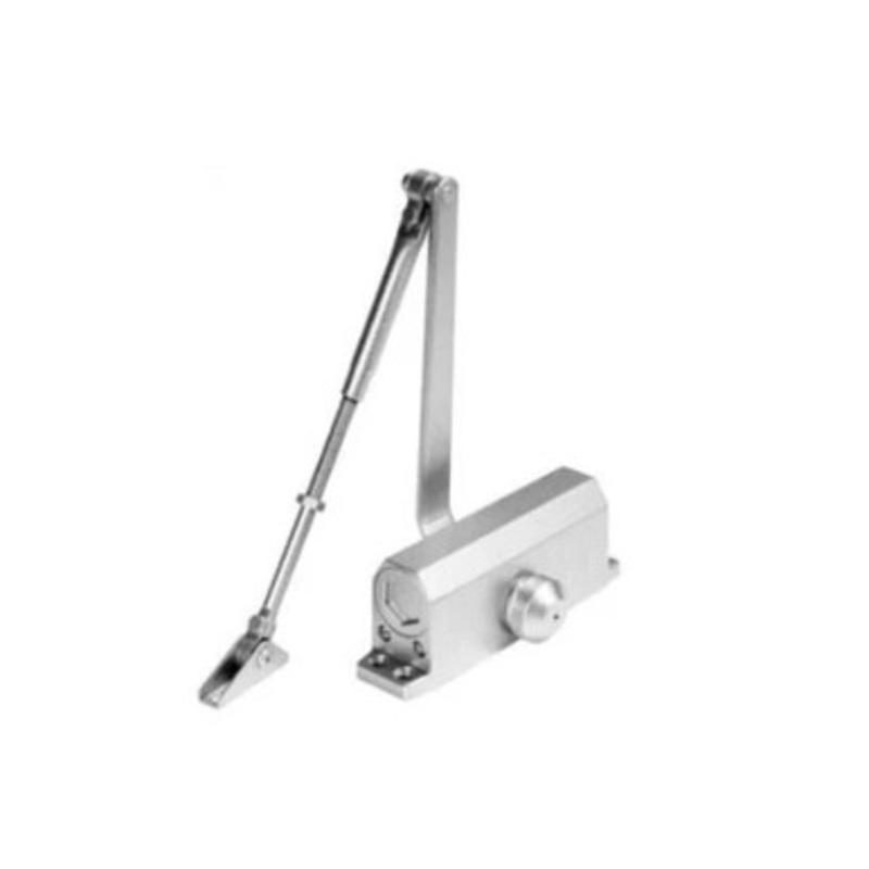 DeGuard Hydraulic Door Closer – PA Bracket/Regular/Top Jamb – Size 3 – Satin Nickel – Grade 1