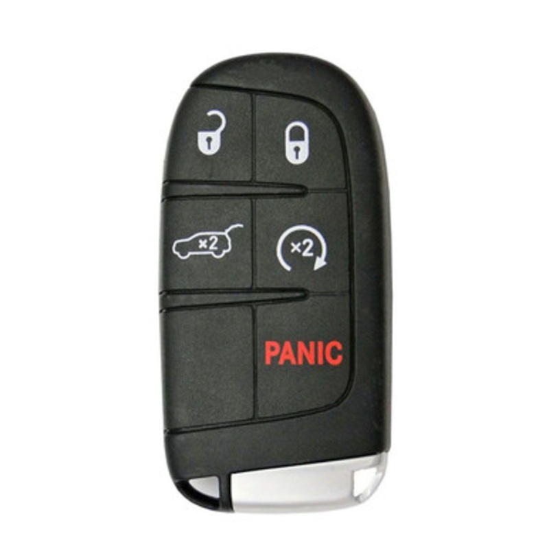 Keyless2Go Jeep 5 Button Smart Key (Version 2) M3N-40821302, 68143505AC, 433 MHz – Premium Aftermarket