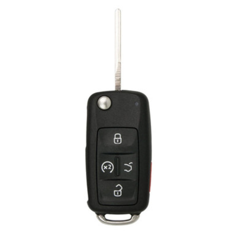 Keyless2Go Volkswagen 5-Button Flip Key NBGFS93N 561837202J 315 MHz, Premium Aftermarket
