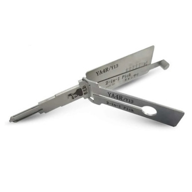 Original Lishi YA4R/Y13/IC50 2-in1 Pick & Decoder Tool For Roof Racks, Cabinet Locks and More – Anti Glare
