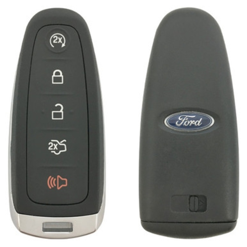 STRATTEC Ford Logo (5921286) 164-R8092 5-Button Smart Key with Hi-Security Blade for Ford (315 MHZ)