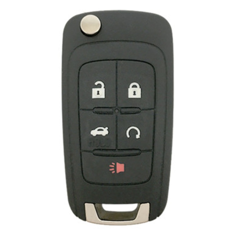 GM 5 Button Remote Head Key KR55WK50073 13575178, 13585386, 13585688, 13586121, 13586490, 13599912 – Refurbished, Recase