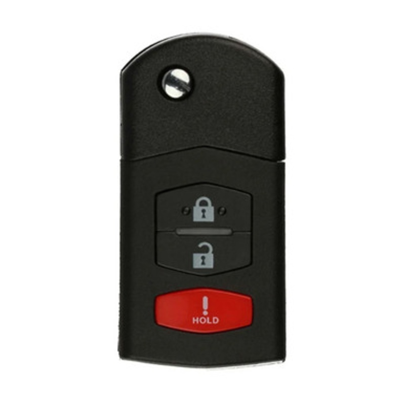 Keyless2Go Mazda 3 Button 40-Bit Remote Flip Key BGBX1T478SKE125-01, CC43-67-5RYC, 315 MHz – Premium Aftermarket