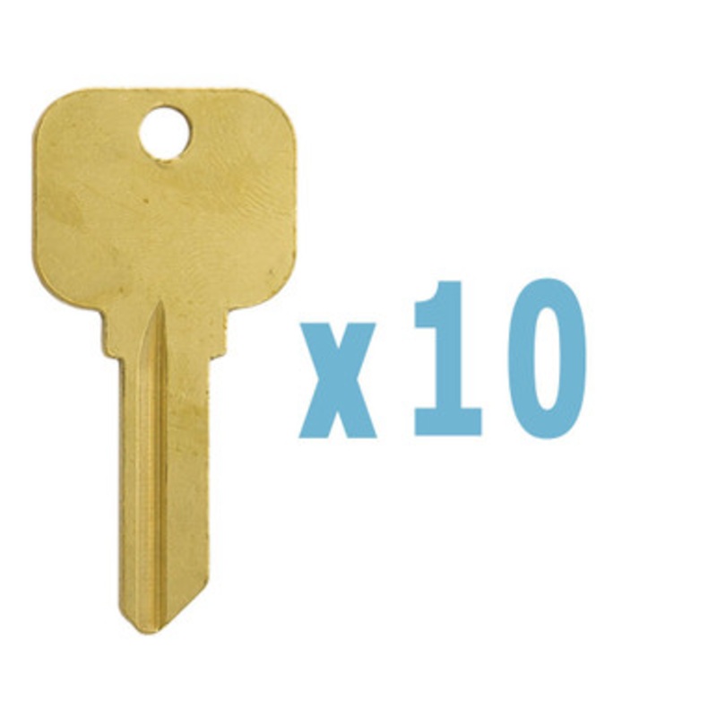 Keyless2Go Schlage SC1 1145 5-Pin Key Blank Brass Neuter Bow Key – 10 PACK