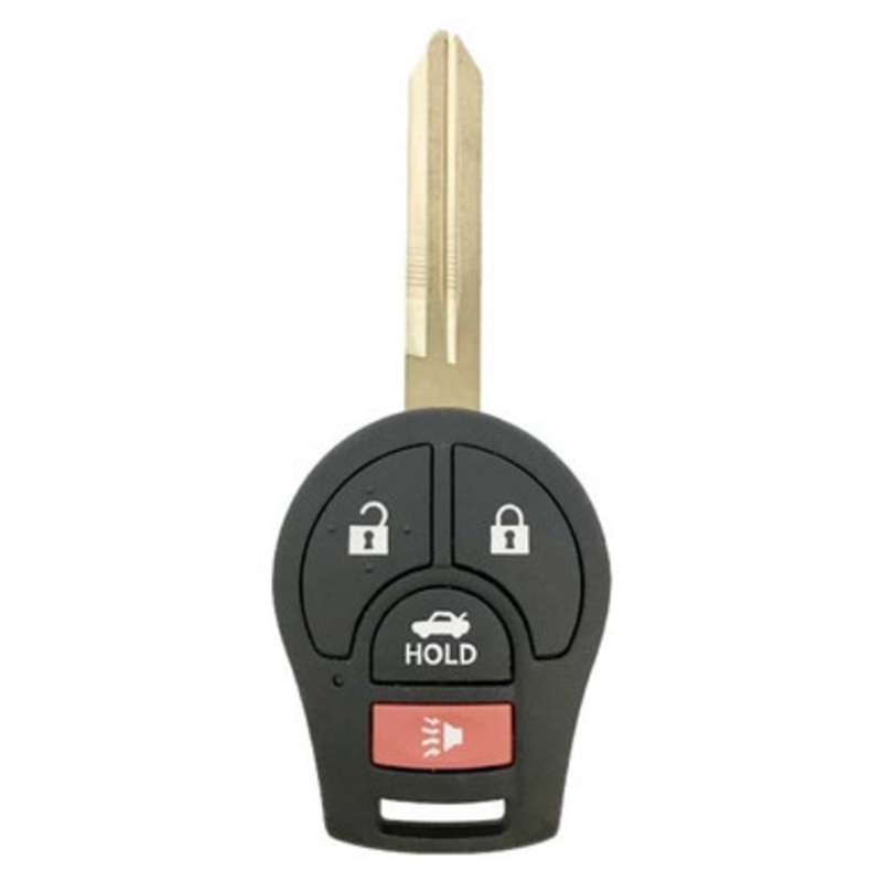 Nissan 4 Button Remote Head Key CWTWB1U751, CWTWB1U816, H0561-3AA0B, 315 MHz – Refurbished, Recase