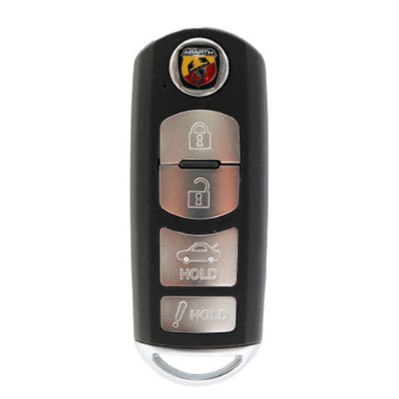 Abarth 4-Button Smart Keyfor Fiat 124 Spider WAZSKE13D02 New OEM