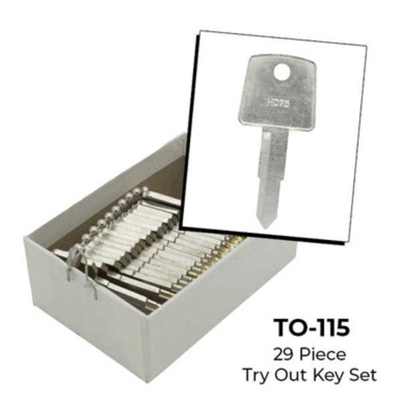 Aero Lock HD75 Tryout Keys Set Honda ATV and Motorcycles – 29 Keys