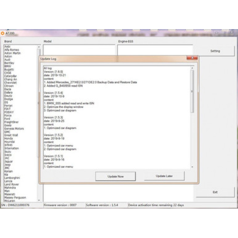 AT-200 UPGRADE FOR MERCEDES SIM271 READ/WRITE DATA