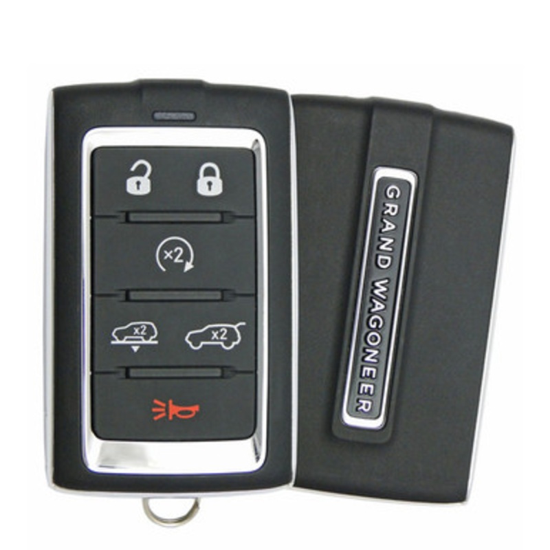 Jeep Grand Wagoneer 6 Button Smart Key 2BAHD-KFW1, 68577132AA, 433 MHz – Refurbished, Grade A