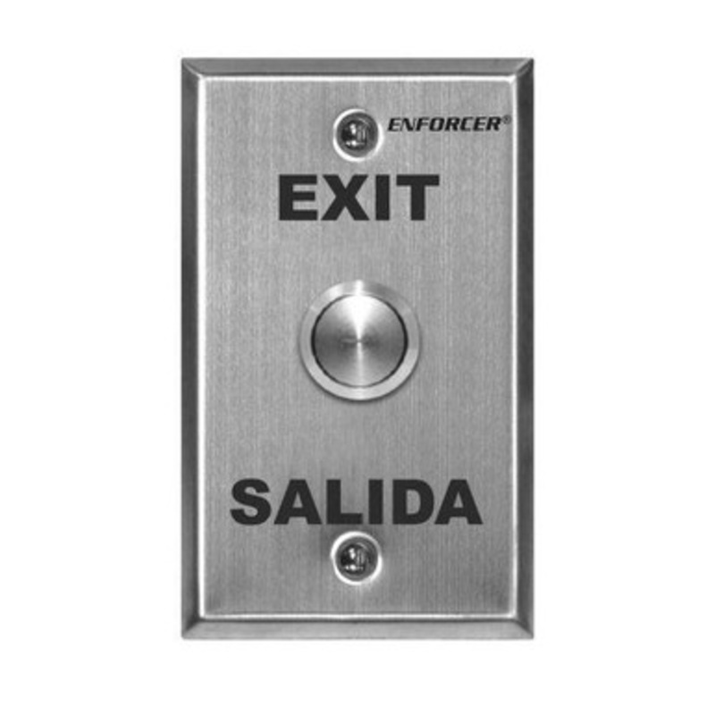SECO-LARM – SD-7204SGEX1Q – VANDAL RESISTANT RTE PUSHBUTTON WALL PLATE – SINGLE GANG