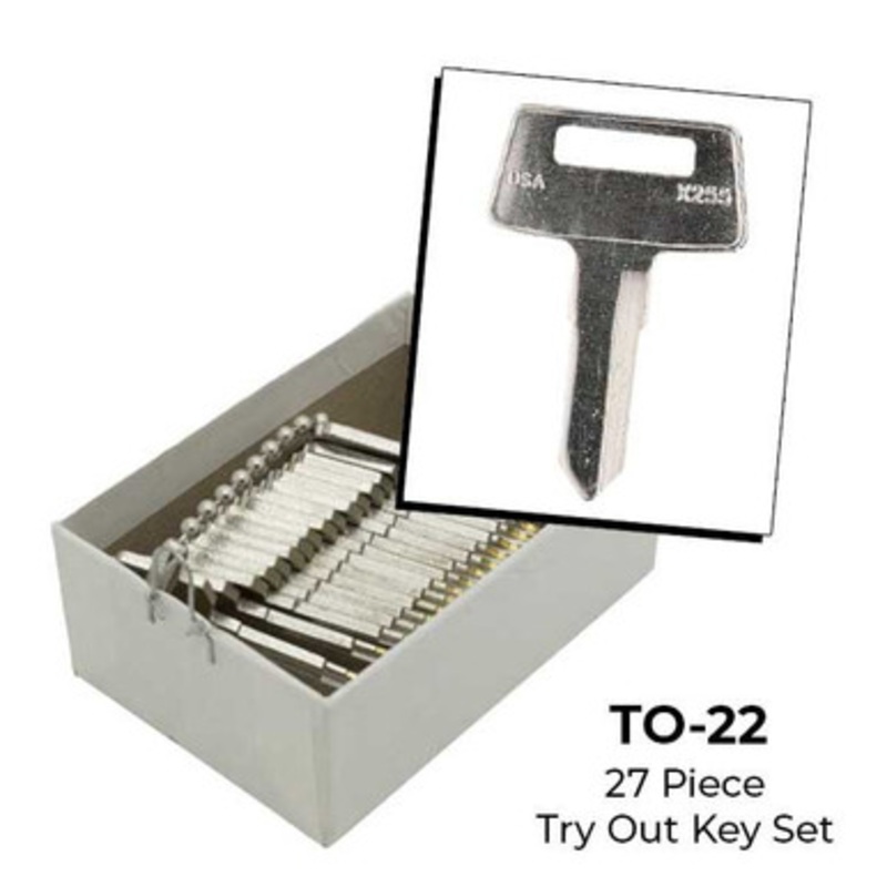 Aero Lock X255 Tryout Keys Set For Kawasaki ATV – Code Series: 176K-250K – 27 Keys