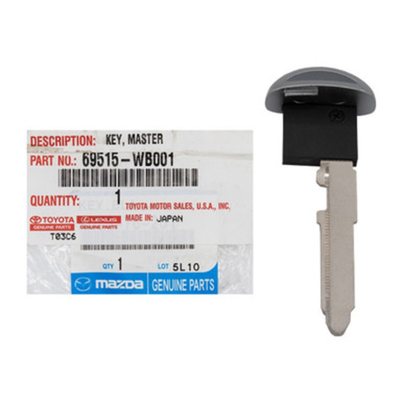 Toyota Scion Mazda Non-Chipped Emergency Insert Key Blade D6Y1-76-2GXB, MZ31 – New, OEM