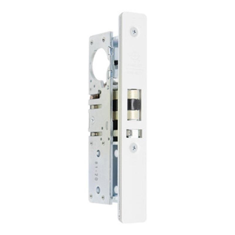 Adams Rite 4510 Standard Deadlatch, Flat Faceplate, 1-1/2 Backset, LH/RHR, 2-5/8 Strike – Clear Anodized