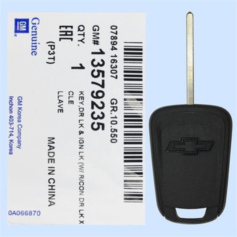 Chevrolet Spark Transponder Key 13579235, HU100 -NEW OEM