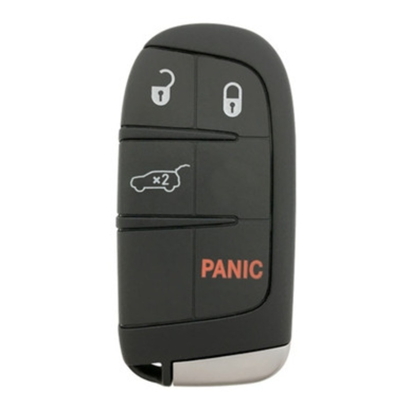 Jeep 4 Button Smart Key M3N-40821302, 68143504AB, 433 MHz – Refurbished, Recase