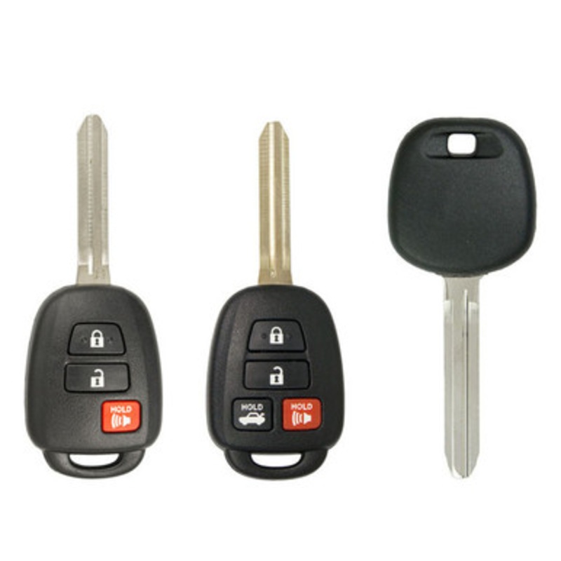 Keyless2Go Remote Key Replacement for Toyota GQ4-52T / 89071-0R040 / Toyota HYQ12BDM HYQ12BEL / TOY44H-PT Transponder Key, H-Chip – SAMPLE PACK