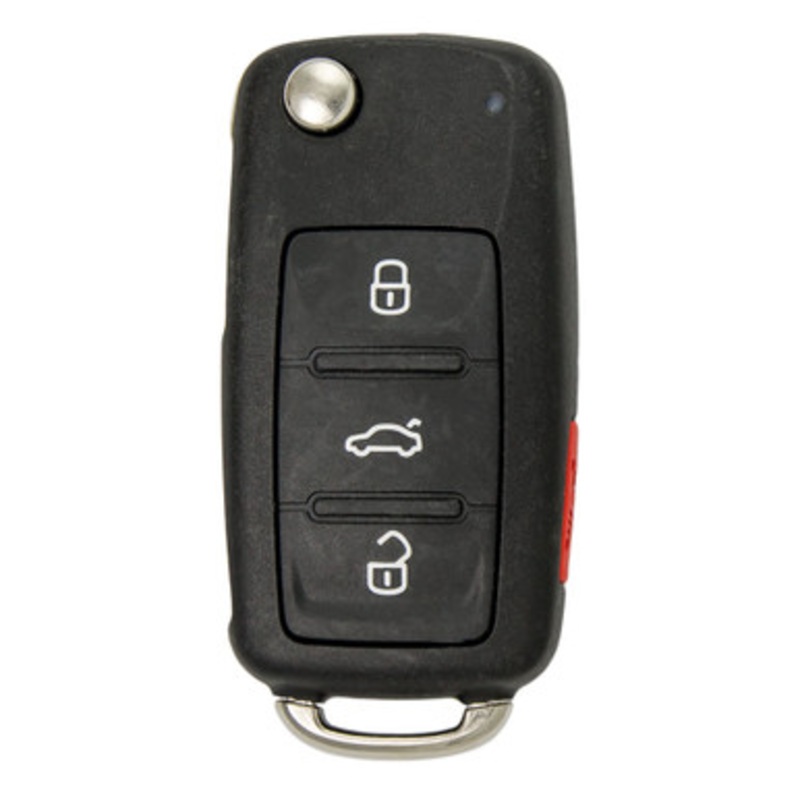 Keyless2Go Volkswagen 4 Button Proximity Flip Key NBG010206T, 5K0837202AK, 315 MHz – Premium Aftermarket