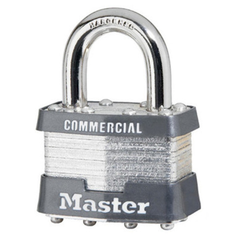 Master Lock #21 1-3/4 in Wide Laminated Steel Rekeyable Pin Tumbler Padlock – Without Cylinder