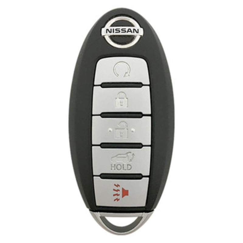 Nissan 5 Button Proximity Smart Key KR5S180144014 (IC 014), 285E3-9PA5A, 433 MHz – Refurbished, Grade A