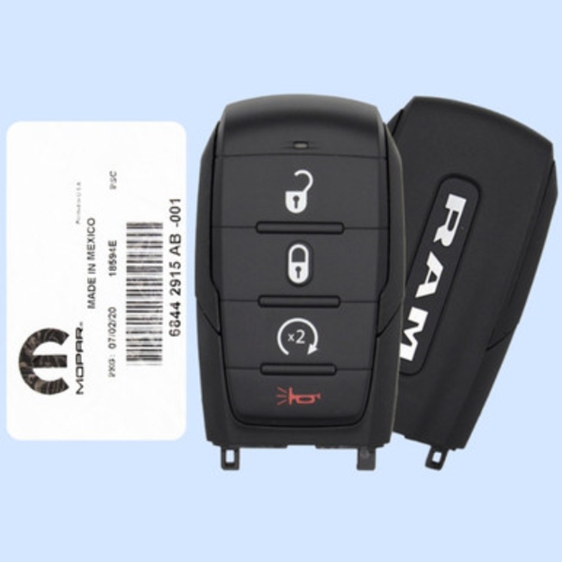 RAM 4 Button Smart Key OHT-4882056, 68442915AB, 433 MHz – New, OEM