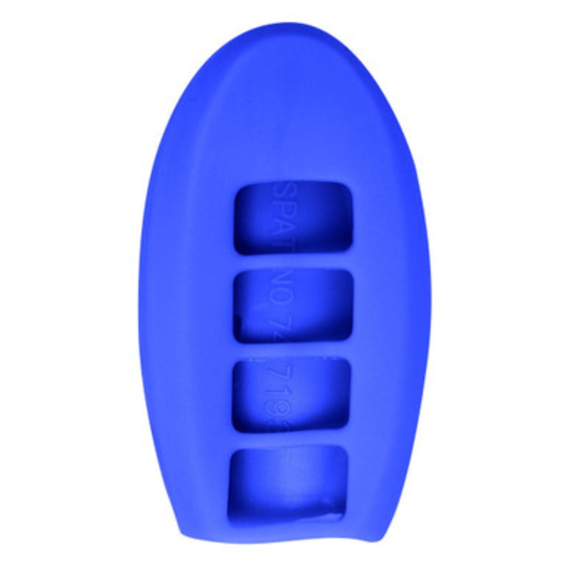 Replacement Silicone Jacket Keyless Remote Cover for Nissan Smart Keys – Blue