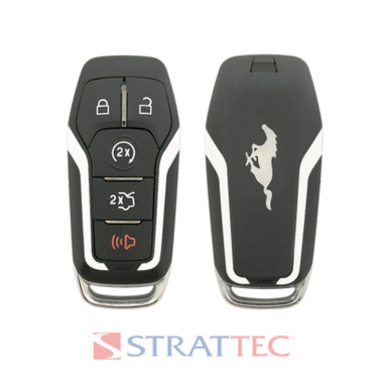 STRATTEC Pony Logo (5926056) 164-R8119 5-Button Smart Key for Ford Mustang (902 MHZ) – 2 Way