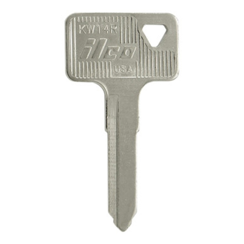 ILCO AF00007222 KW14R Motorcycle Mechanical Key, Pack of 10