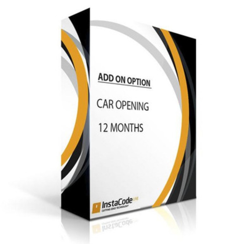 InstaCode Add-On Option – Car Opening – 12 Months
