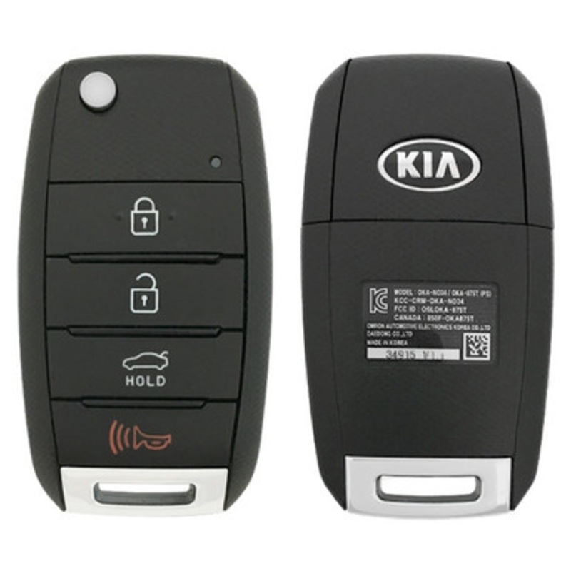 Kia 4 Button Remote Flip Key OSLOKA-870T, 95430-A7400, 315 MHz – New OEM