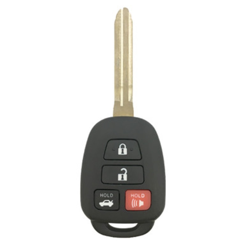 Toyota 4 Button G Stamped RHK Replacement Case w/ Chip Holder