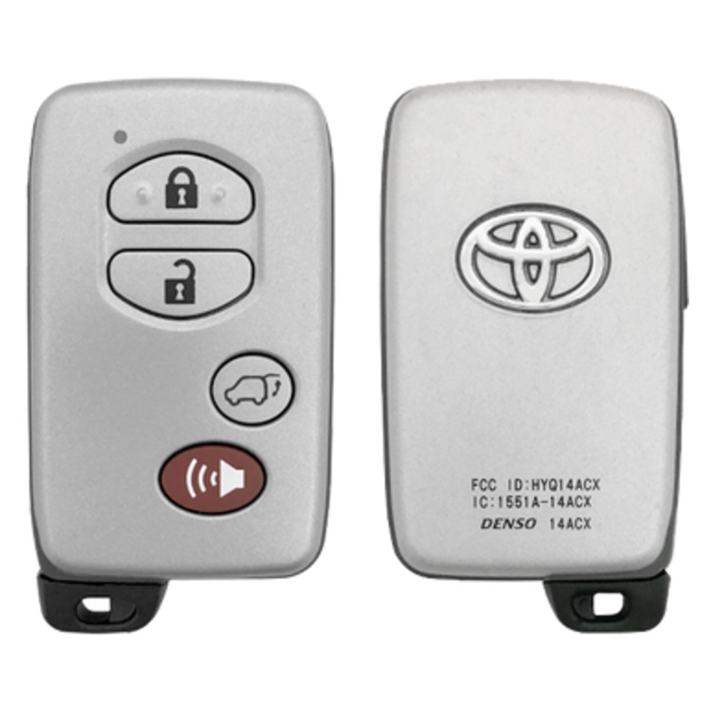 Toyota 4 Button Proximity Smart Key (GNE Board – 5290)  HYQ14ACX, 89904-0T020, 315 MHz – New, OEM