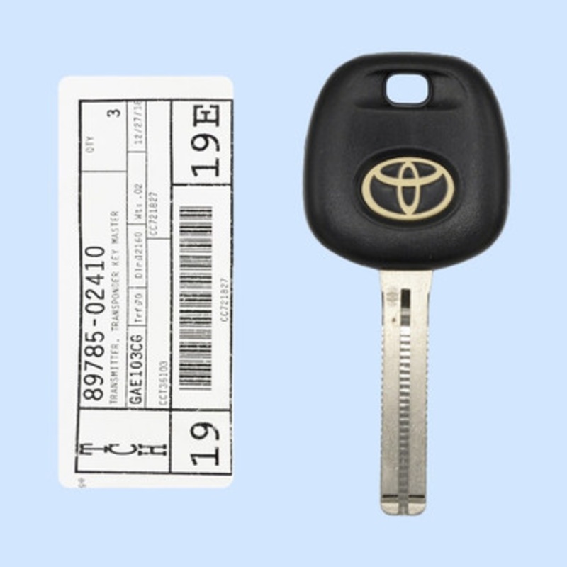 Toyota Scion TOY48H-PT Transponder Key 89785-02410, H-Chip – New, OEM