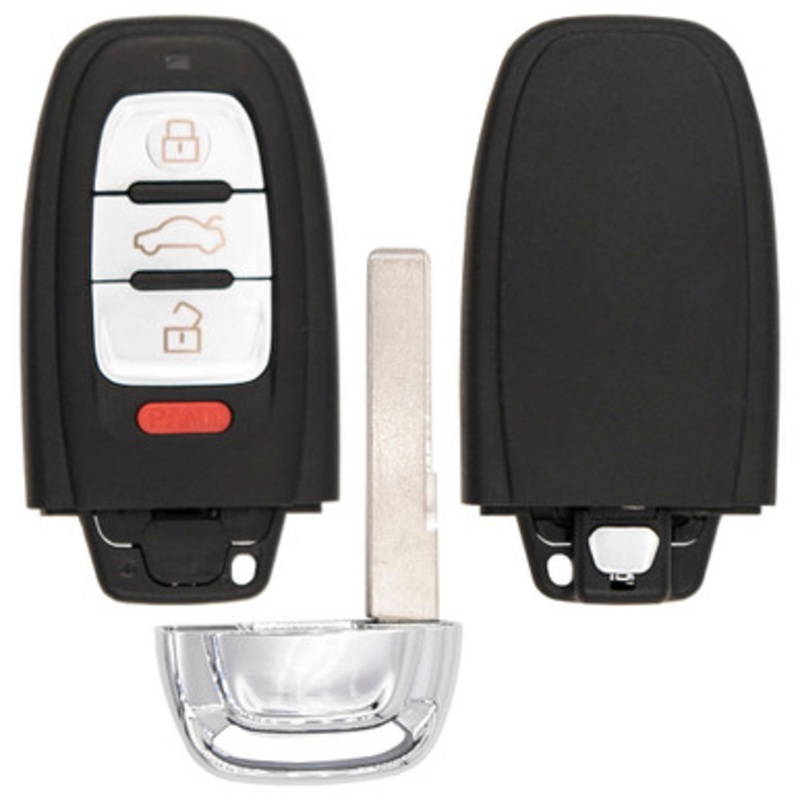 Audi 4 Button Smart Key Shell IYZFBSB802, 4G0959754G – Aftermarket