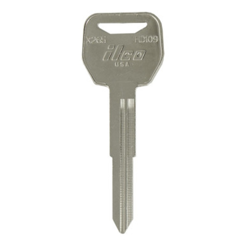 ILCO AF00007252 HD109 Motorcycle Mechanical Key, Pack of 10