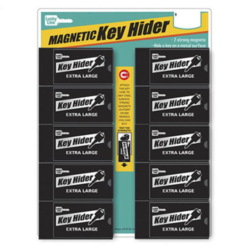 Lucky Line Extra Large Magnetic Key Hider – 10 Pcs – Display Card