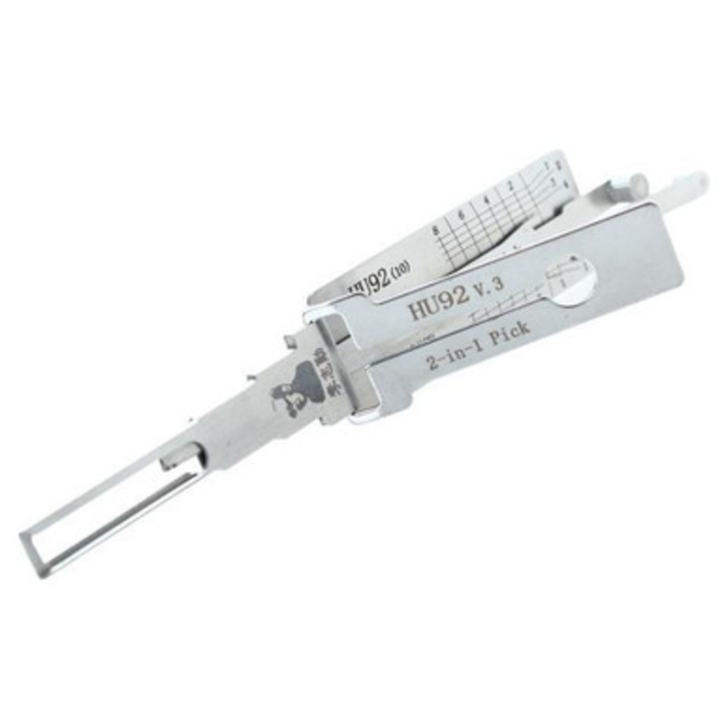 Original Lishi HU92 BMW Twin Lifter 2-Track 2-in-1 Pick – Ignition/Door/Trunk – Anti Glare