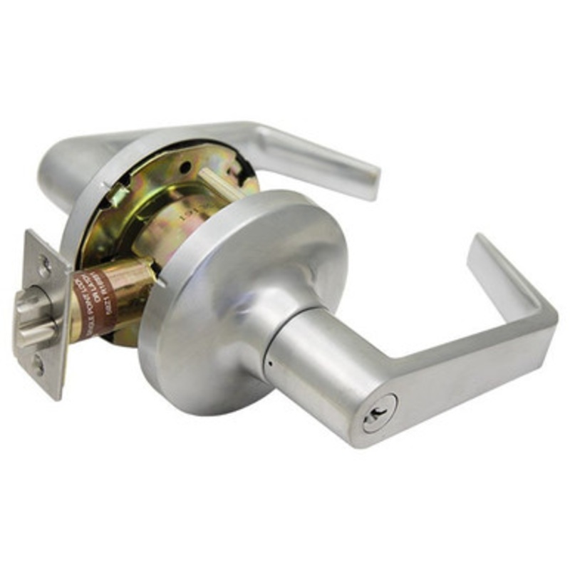 PLS L175 Grade 1 Door Lever 2-3/4 – Classroom Intruder – SC4 – KD – Satin Chrome 26D