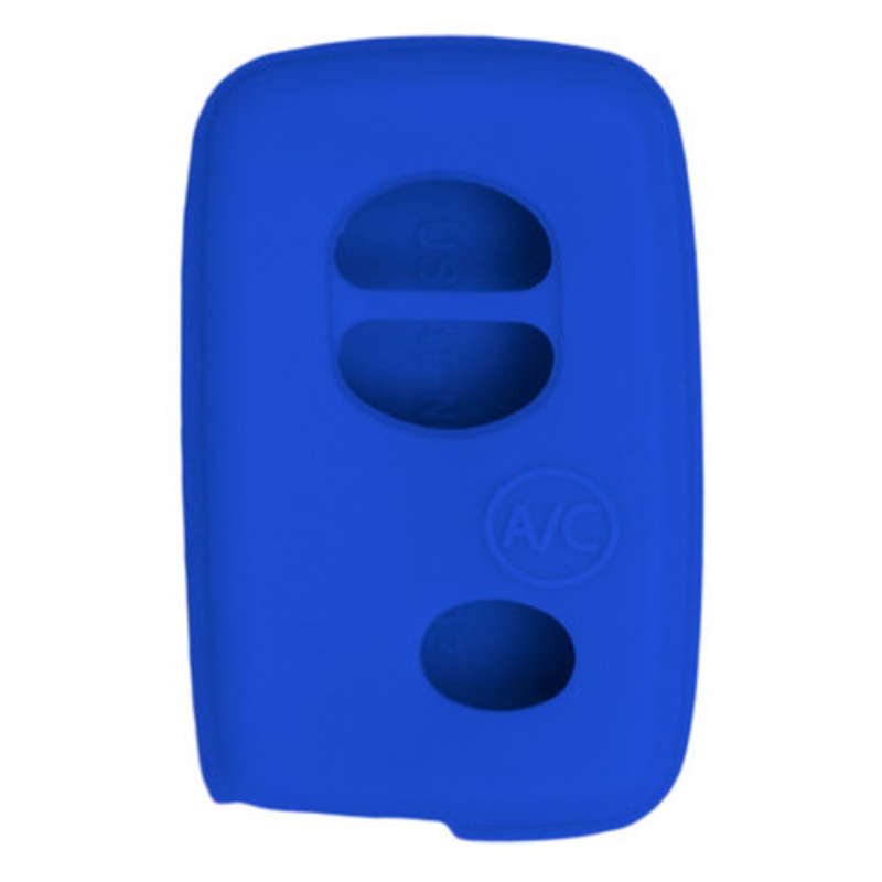 Replacement Silicone Jacket Keyless Remote Cover TYOTAG54 for Toyota 4 Button Proximity Smart Key Remote FCC ID: HYQ14AAB – Blue