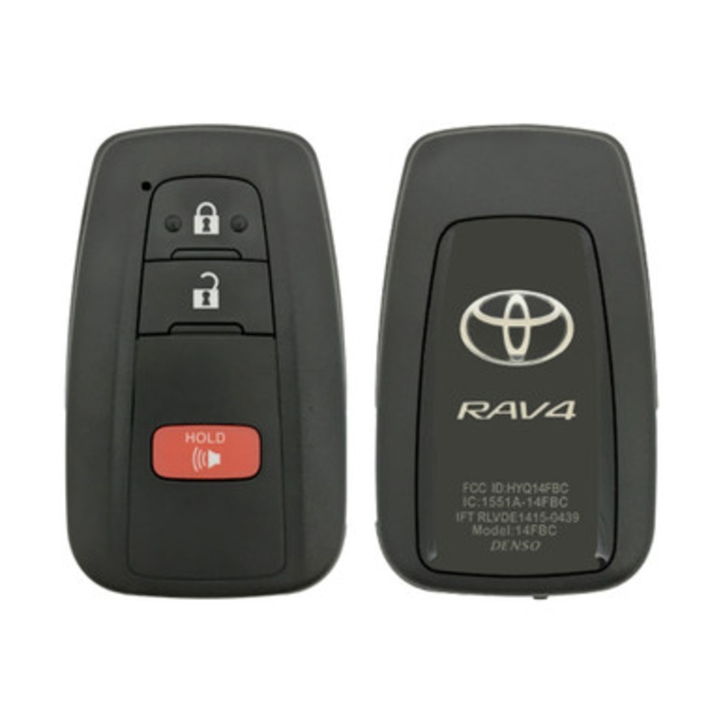 Toyota RAV4 3 Button Smart Key HYQ14FBC, 8990H-0R010 (0351) US Production, Refurbished, Grade A