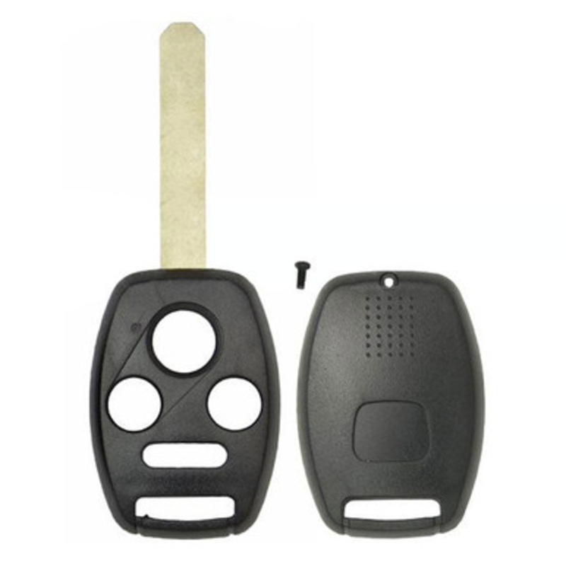4 Button Uncut Remote Key Shell for Honda with Chip Holder