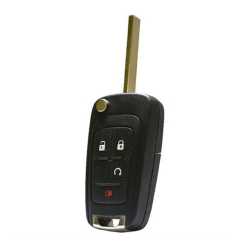 Chevrolet 4 Button Non-PEPS Remote Flip Key OHT01060512, 20873620, 315 MHz – Refurbished, Grade A